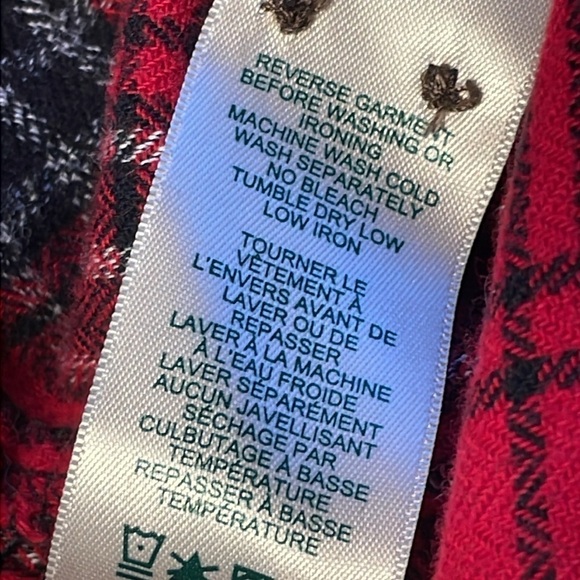 Roots Canada Men's M FLANNEL Soft Buffalo Plaid Red - Picture 10 of 12